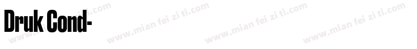 Druk Cond字体转换